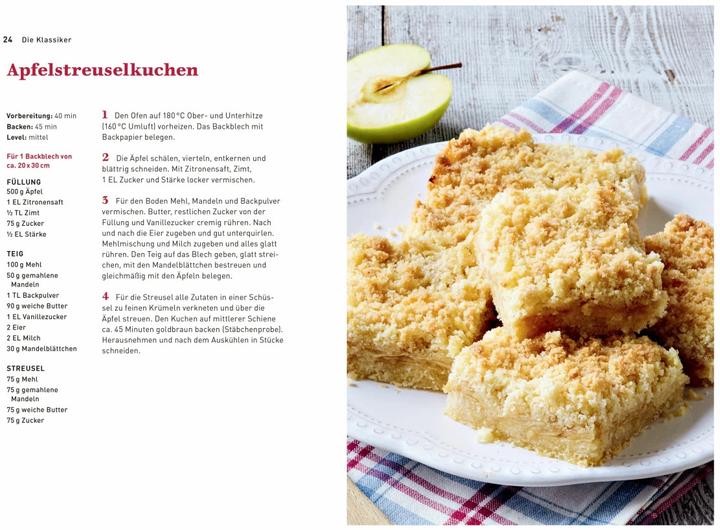 Actual product image Kleine Blechkuchen - die besten Backrezepte für kleine Bleche (German, Penguin Random House Publishing Group GmbH, 2023)