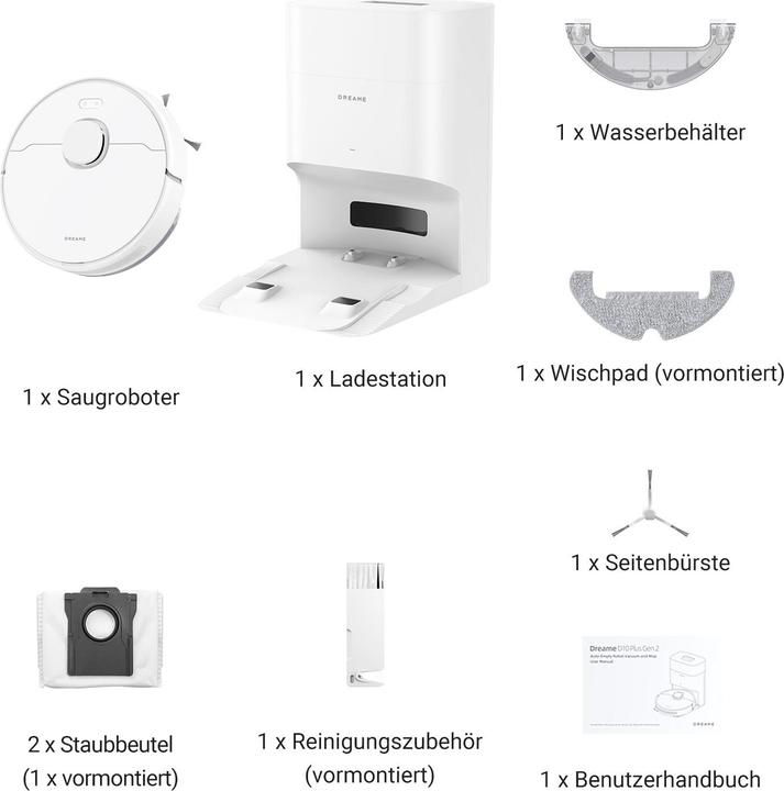 Image du produit Dreame D10 Plus Gen2 (Robot d'aspiration et de nettoyage)