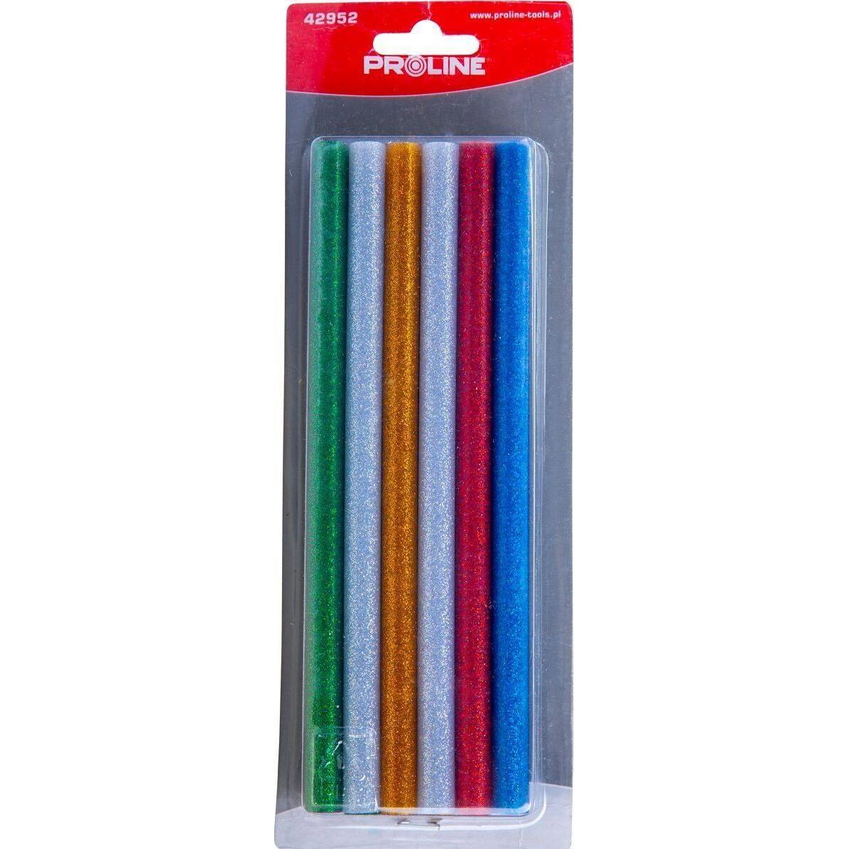 Pro-Line, Klebestift, Proline glue cartridges Glue in glitter sticks, 8mm, 12 * 100mm pieces, card, proline