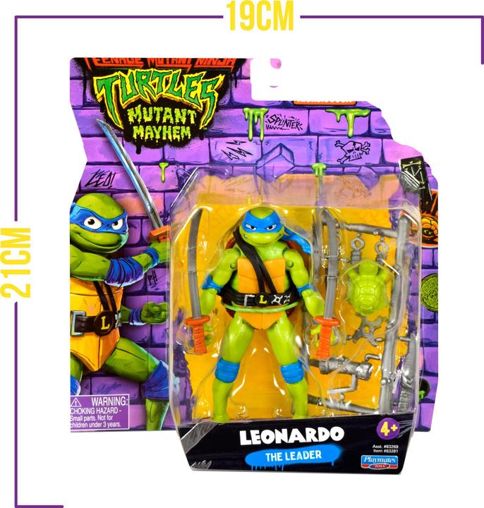 Produktbild Little Tikes Giochi Preziosi - Leonardo Ninja-Turtles Mutante, Leonardo in der Version Actionfigur, beweglich, 12