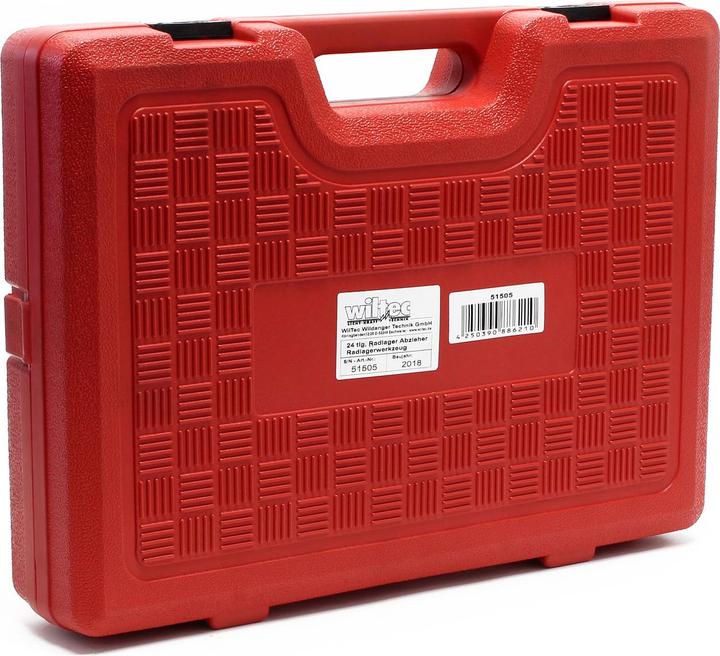 Image du produit Wiltec Outil de roulement 24 pièces 55–88 mm Extracteur de roulement pour automobile avec traction avant