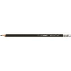 Image du produit Faber-Castell Crayon Faber Castell 1112 avec pointe en caoutchouc HB 12pcs (HB, 12 x)