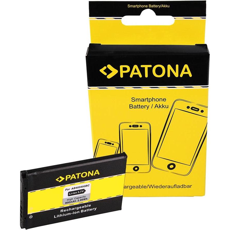Patona Batteria (Accumulatore di carica elettrica), Pezzi di ricambio per dispositivi mobili, Giallo, Nero
