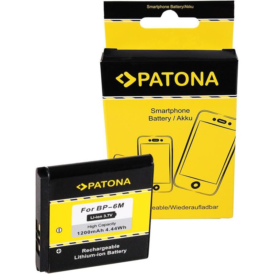 Patona Batteria (Accumulatore di carica elettrica, Nokia 3250, Nokia 6151, Nokia 6233, Nokia 6234, Nokia 6280, Nokia 6288, Nokia 9300, Nokia 9300i, No