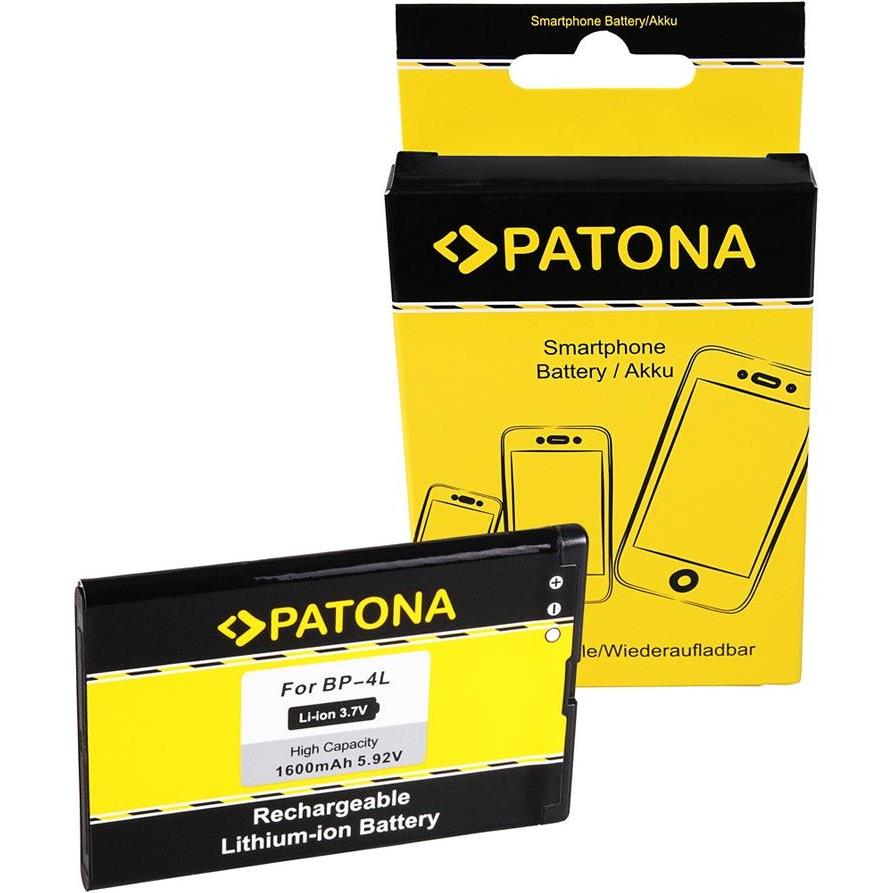 Patona Batteria (Accumulatore di carica elettrica, Nokia 6650, Nokia E52, Nokia E6-00, Nokia E61i, Nokia E63, Nokia E71, Nokia E72, Nokia E90, Nokia N