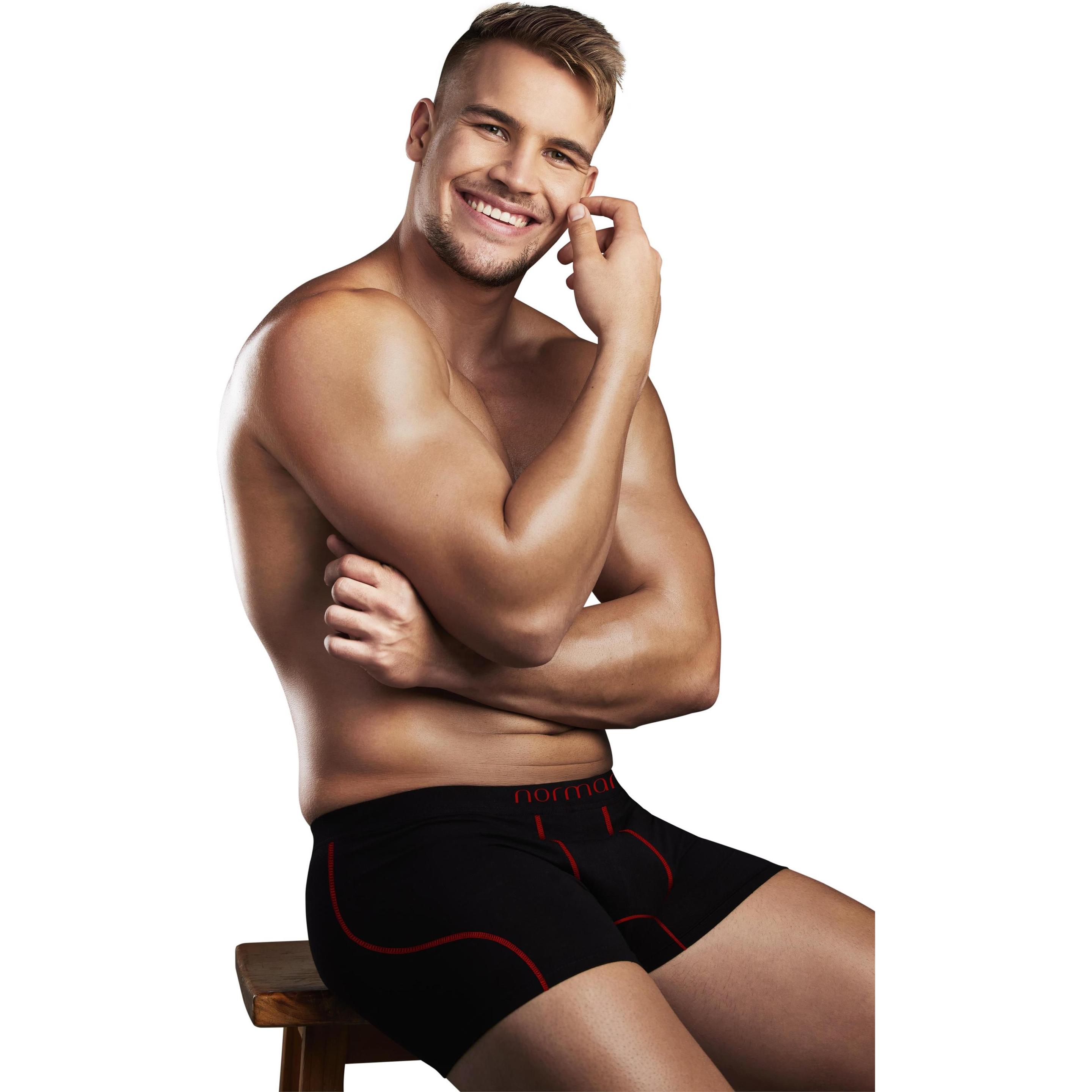 Thumbnail - Normani, Herren, Unterhosen, 6 Herren Baumwoll-Boxershorts, Rot, (XXL, 6er Pack)