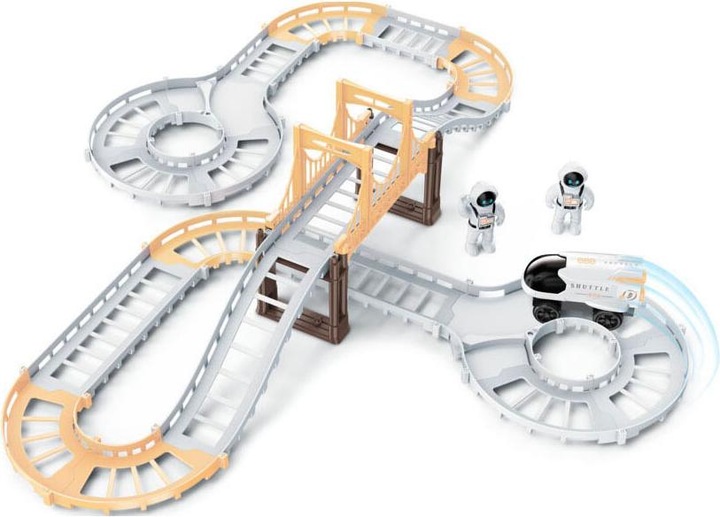Actual product image Space race track playset, 31 pieces.