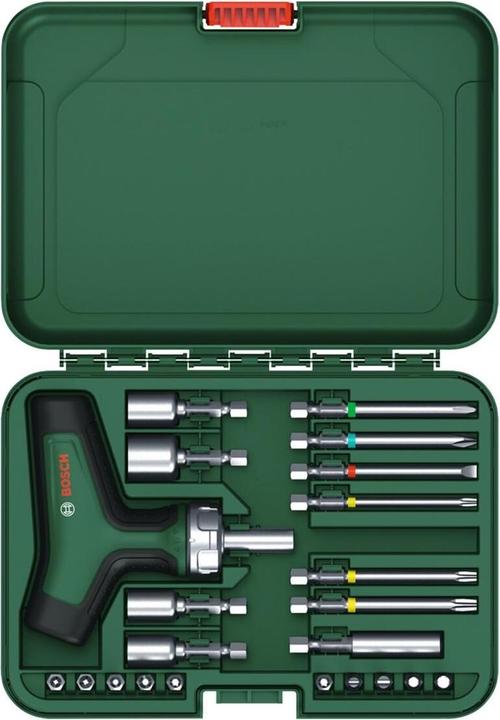 Actual product image Bosch Professional bit ratchet screwdriver set, 1600A02Z9T, 22-piece