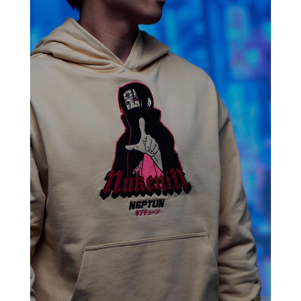 Thumbnail - Neptun, Damen, Pullover, Naruto Shippuden sweater à capuche Graphic Beige (M), Beige, (M)