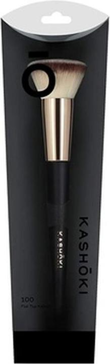 Immagine prodotto Tools for Beauty T4B KASHOKI 100 FLAT TOP KABUKI BRUSH Pennello per cipria, pennello di bellezza per il trucco a (Talco)
