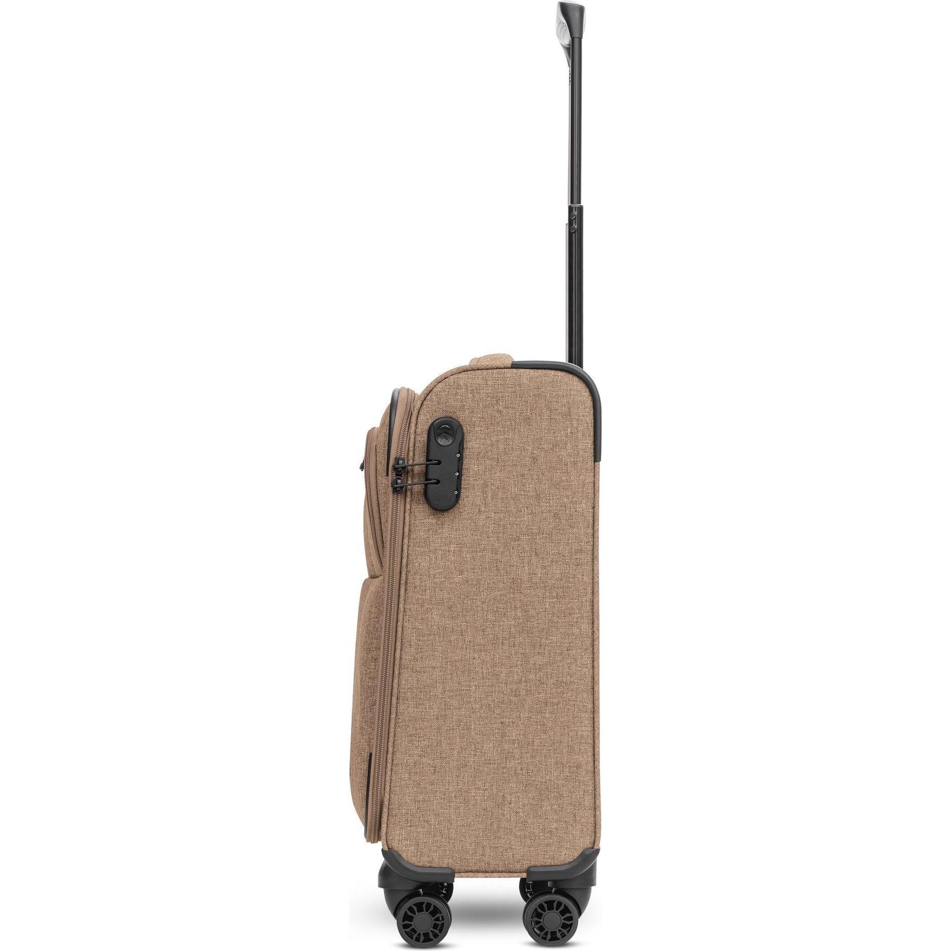 Thumbnail - Redolz, Koffer, Essentials 12 CABIN 4 Rollen Kabinentrolley 55 cm, Braun, (42 l, Handgepäck (bis 50l))