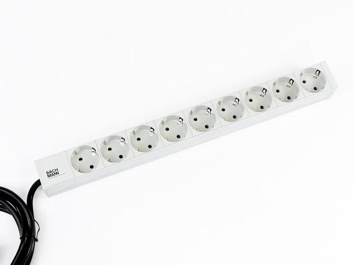 Image du produit Bachmann 19" 1U 9xCEE7/3 power 2,0m (9 x, CEE 7/3, 2 m)