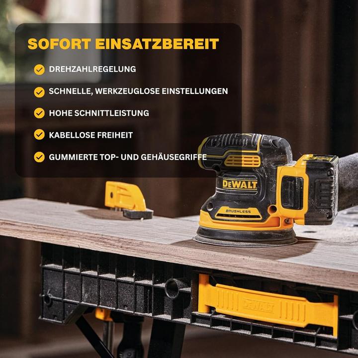 Productafbeelding DeWalt DCW210NT-XJ (Excentrische schuurmachine, 210 W)