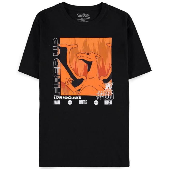 Difuzed, Uomini, Maglietta, POKEMON - Dracaufeu - Maglietta Homme (L), (L)