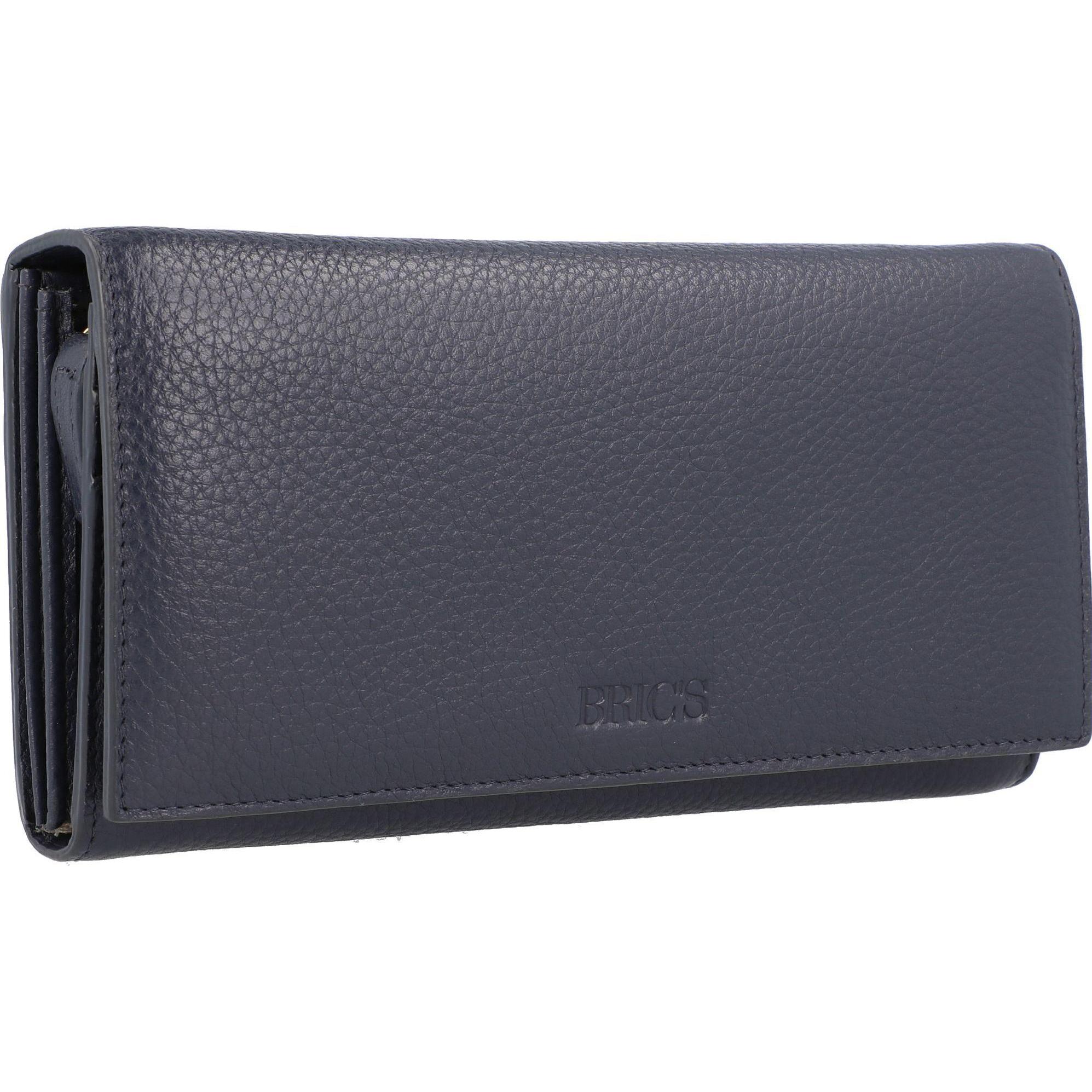 Thumbnail - Brics, Damen, Portemonnaie, Marmolada Geldbörse RFID Leder 19 cm, Blau