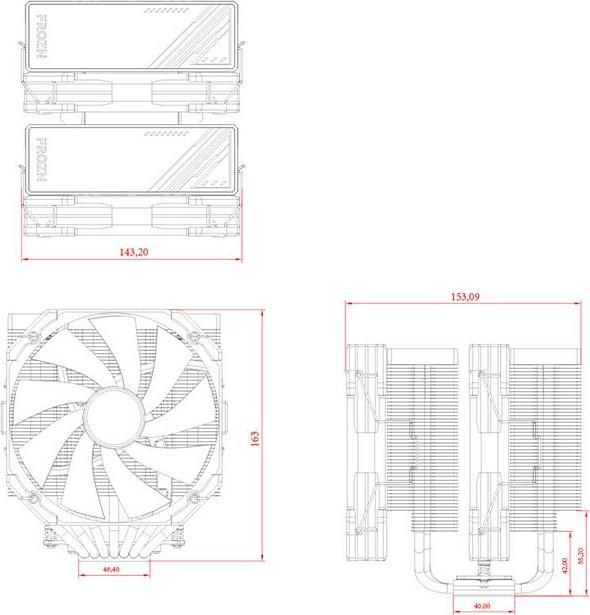 Produktbild ID-Cooling FROZN A720 BLACK - CPU Luftkler - Max 33 dBA (163 mm)