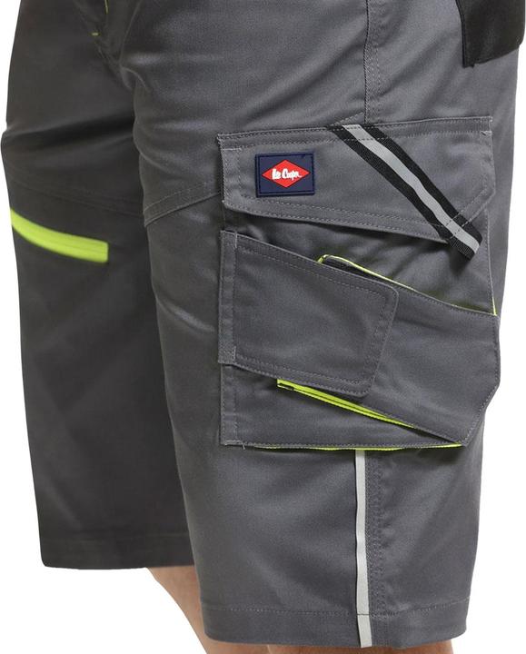 Actual product image Lee Cooper Mens Stretch Reflective Multi Pocket Cargo Shorts (32)