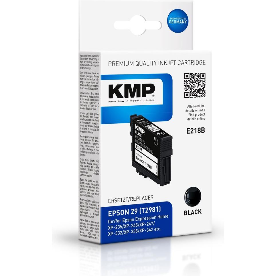 Thumbnail - KMP, Druckerpatrone, E218B Tintenpatrone kompatibel mit Epson T 2981 (BK)
