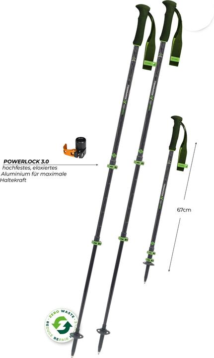 Komperdell Carbon EVO Zero (105 - 140 cm)