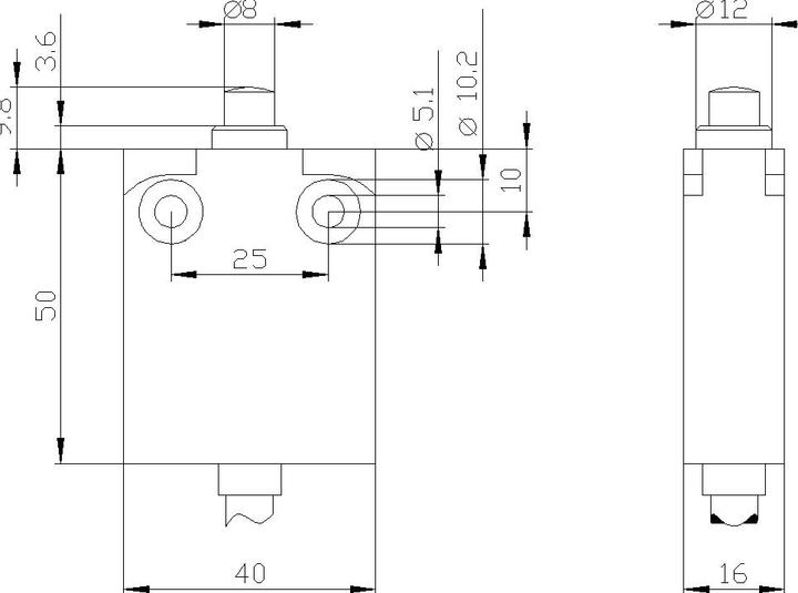 Produktbild Siemens Positionsschalter 40mm Einfachstössel