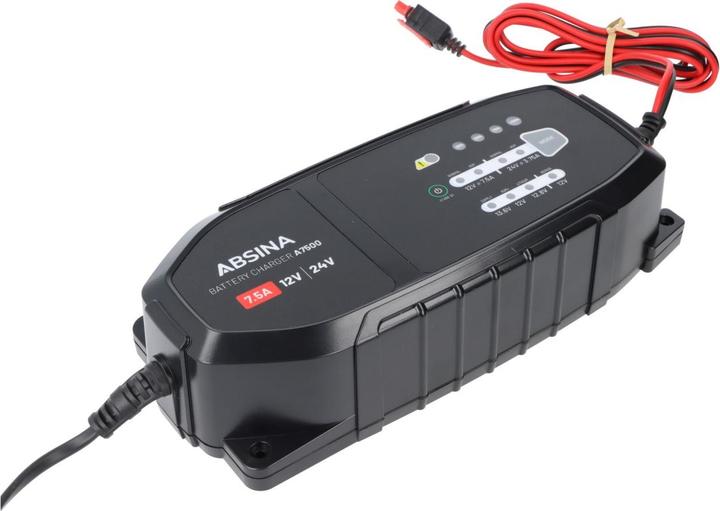 Image du produit Absina Chargeur A7500, chargeur pour batteries au plomb et LiFePO4 12-24V