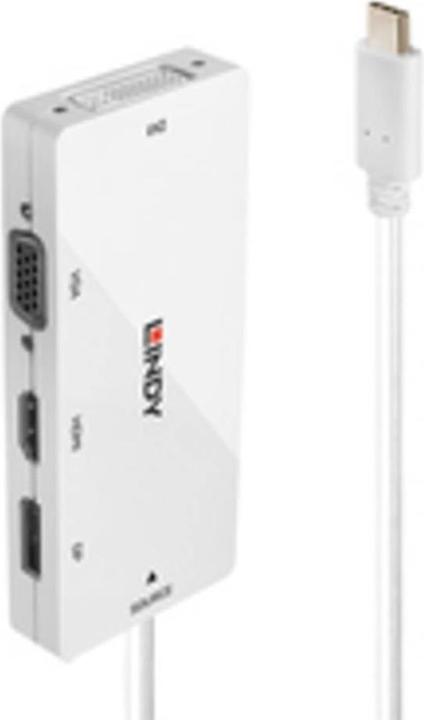 Immagine prodotto Lindy Convertitore da USB 3.1 C a Multi-AV (DVI, VGA, HDMI, DP, 4.60 cm)