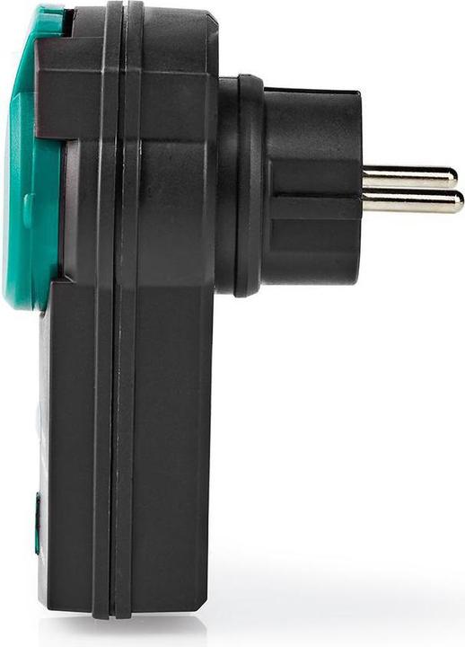 Actual product image Nedis RF Plug Outdoor IP44 ON/OFF RF Mesh Range Extension Schuko Type F 3680 W Green/S