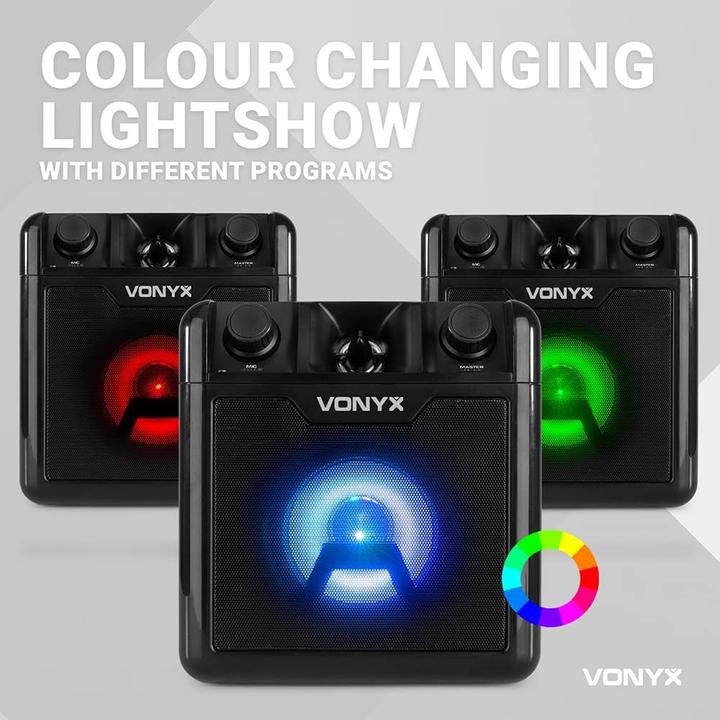 Actual product image Vonyx Speaker Karaoke SBS52B-DRUM (Active, 1x 50 W)