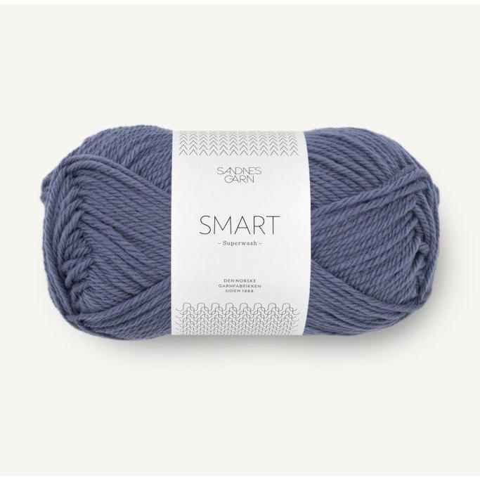 Sandnes Garn col. 5552 Mork lila skumring ca. 100 m 50 g, Garn + Wolle, Violett