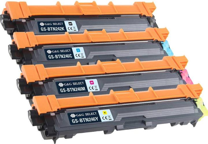 Actual product image G&G Toner replaces Brother TN-242BK/TN-246CMY Compatible Combi-Pack Black, Cyan, Magenta, Yellow TN- (FC)