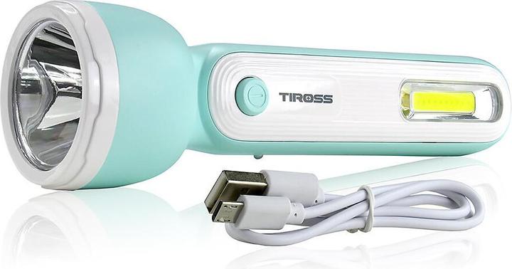 Actual product image Tiross Torch RECHARGEABLE 3W LED + 1W COB TS-1854 (180 lm)