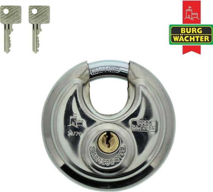 Actual product image Burg Wächter Circle 21, 70 mm stainless steel