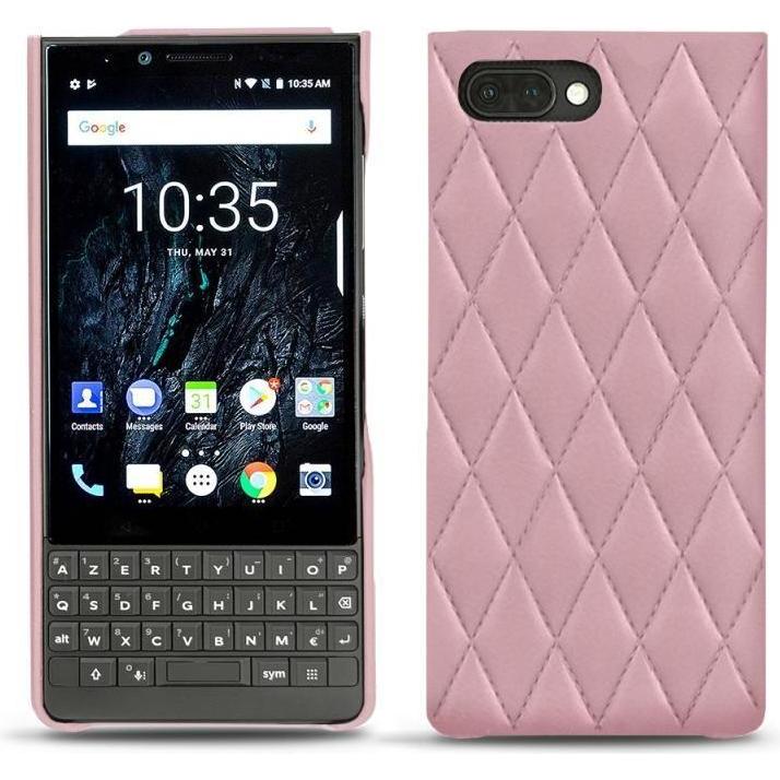 Thumbnail - Noreve Lederschutzhülle (Blackberry KEY2), Smartphone Hülle, Rosa