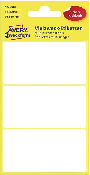 Image du produit Avery Étiquettes à usage multiple