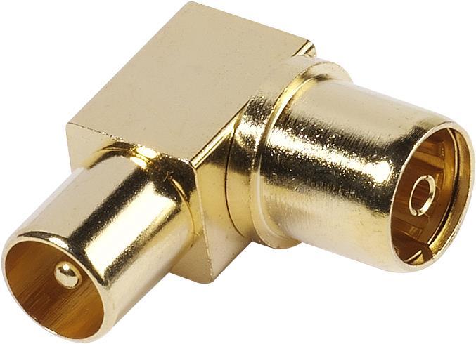 Vivanco Coaxial angle adapter (Plugs and connectors)