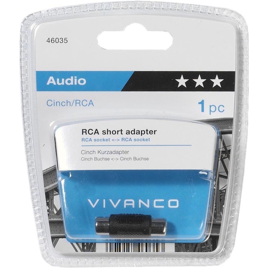 Thumbnail - Vivanco Audioadapter (Klinkenadapter), Audio Adapter, Schwarz