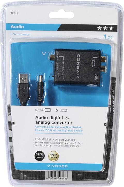 Image du produit Vivanco Convertisseur numérique-analogique audio (Numérique -> Analogique)