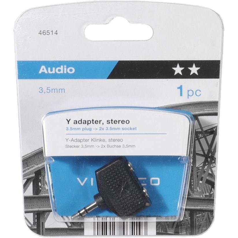 Thumbnail - Vivanco Audioadapter (Klinkenadapter), Audio Adapter, Schwarz