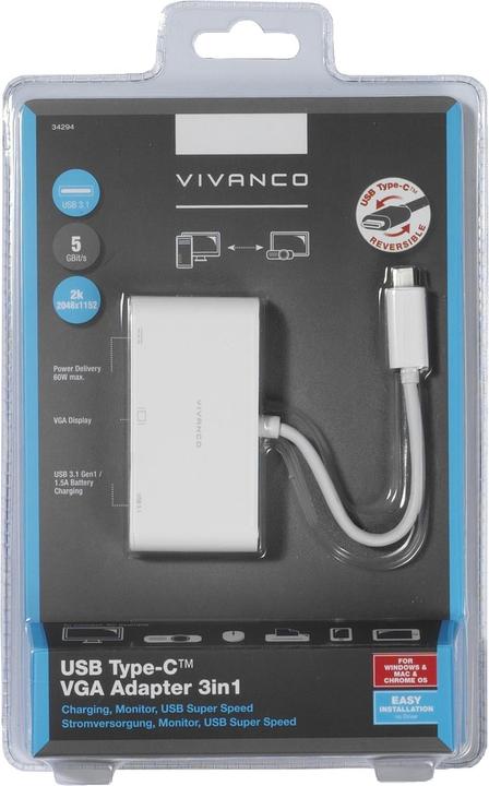 Immagine prodotto Vivanco Adattatore USB-C (USB-C, 1 Porti)