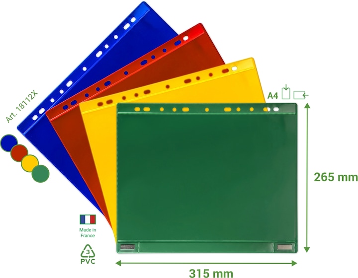 Produktbild Tarifold Magnetische Sichttasche mit Abheftrand (A4, 1 x)