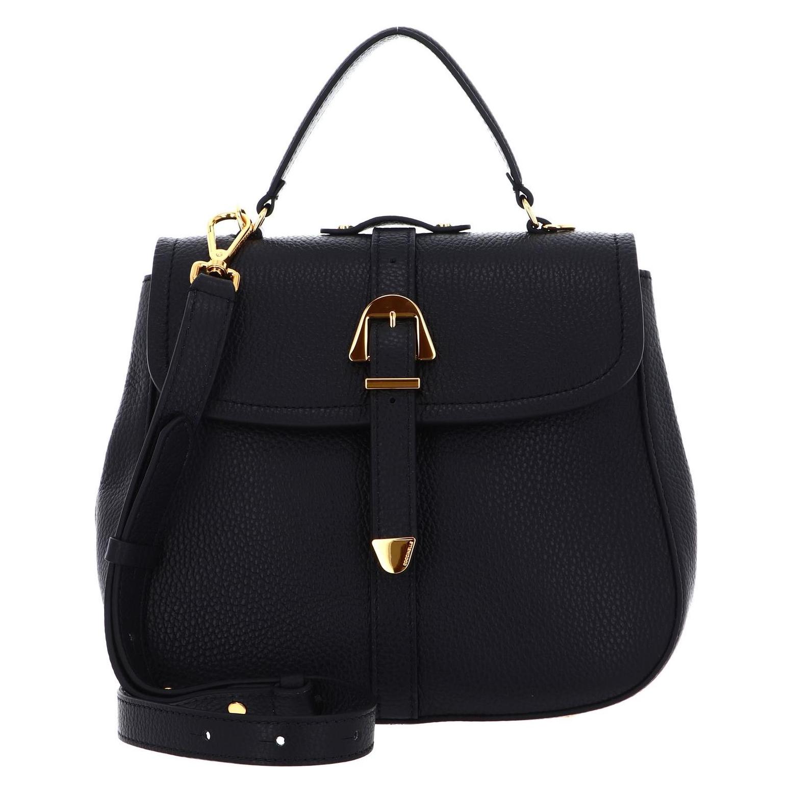 Coccinelle, Damen, Handtasche, Magalu Handbag Grained Leather, Schwarz