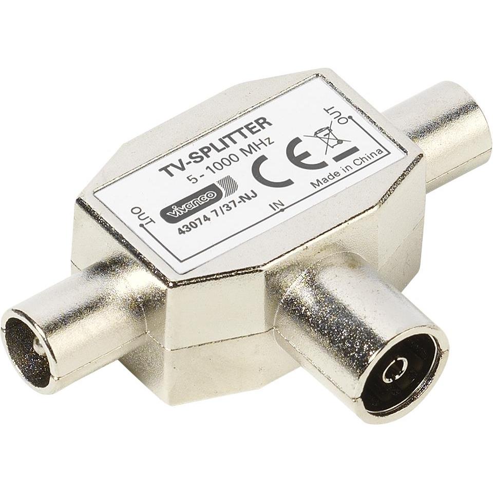 Vivanco V-Zweifachverteiler, Elektronikkabel + Stecker