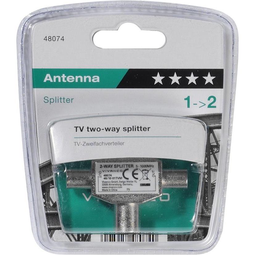 Thumbnail - Vivanco V-Zweifachverteiler, Elektronikkabel + Stecker