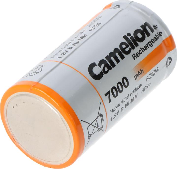 Produktbild Camelion Mono D Akku, NiMH, 1,2V 7000mAh, 2er Blister (2 Stk., D, 7000 mAh)