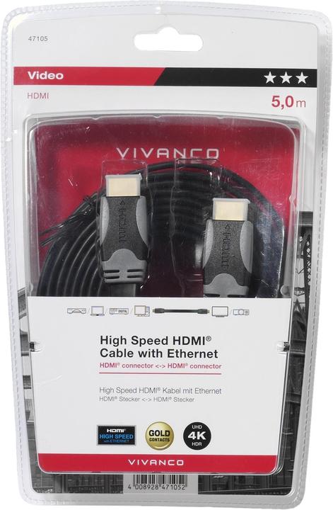 Immagine prodotto Vivanco HDMI (Typ A) — HDMI (Typ A) (5 m)