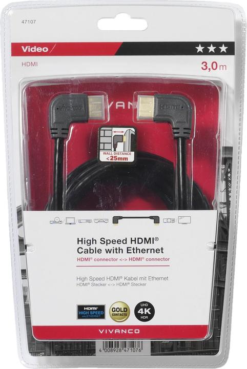 Immagine prodotto Vivanco HDMI (Typ A) — HDMI (Typ A) (3 m)