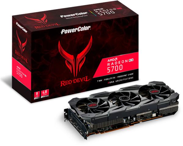 Actual product image Powercolor Radeon RX 5700 Red Devil (8 GB)