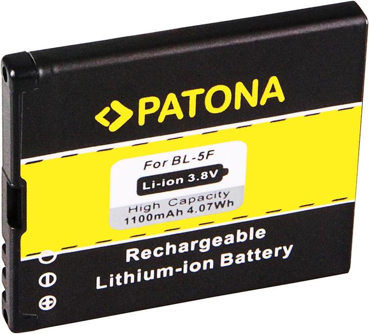 Produktbild Patona Battery (Akku, Nokia N95, Nokia 6210 Navigator, Nokia 6290, Nokia 6710 Navigator, Nokia E65, Nokia N93i, Nokia N96, Nokia 6210, Nokia X5-00)