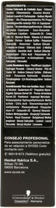 Actual product image Syoss OLIO INTENSE ink sin amoniaco #7.10-rubio natural 5 pz (7-10)