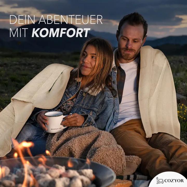 Immagine prodotto Cozyor Coperta da viaggio e cuscino da viaggio 2 in 1 per l'aereo (Cuscino per testa e collo)